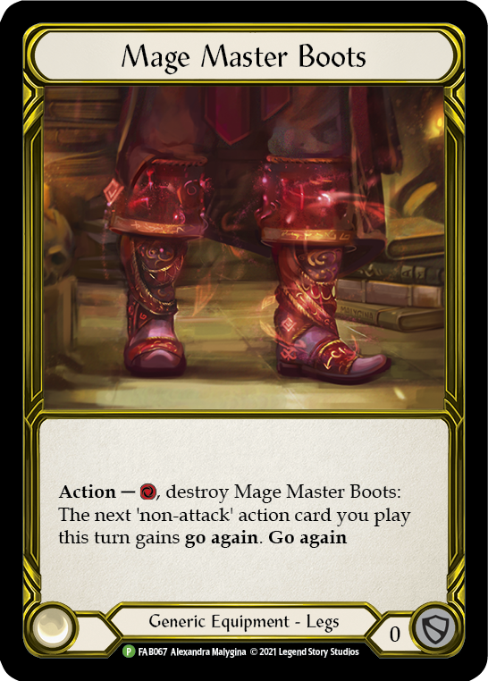 Mage Master Boots (Golden) [FAB067] (Promo)  Cold Foil Online Sale