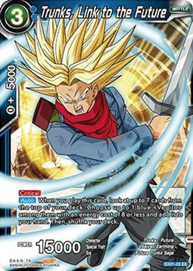 Trunks, Link to the Future (EX01-03) [Mighty Heroes] For Cheap