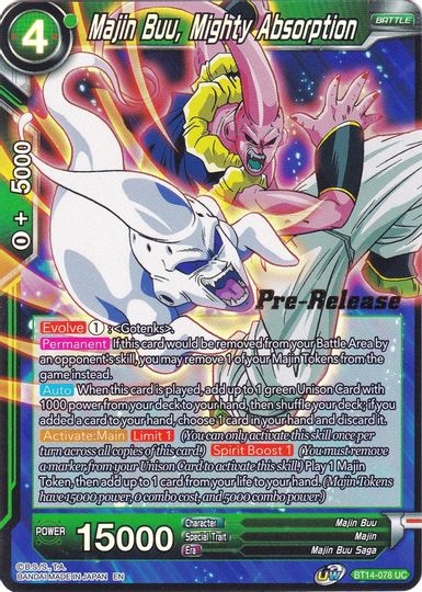 Majin Buu, Mighty Absorption (BT14-078) [Cross Spirits Prerelease Promos] Fashion