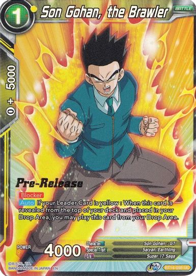 Son Gohan, the Brawler (BT14-098) [Cross Spirits Prerelease Promos] Sale