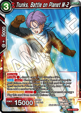 Trunks, Battle on Planet M-2 (BT17-013) [Ultimate Squad] on Sale