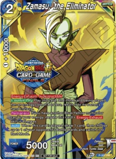 Zamasu, the Eliminator (Championship Pack 2021 Vault Set) (P-337) [Tournament Promotion Cards] on Sale