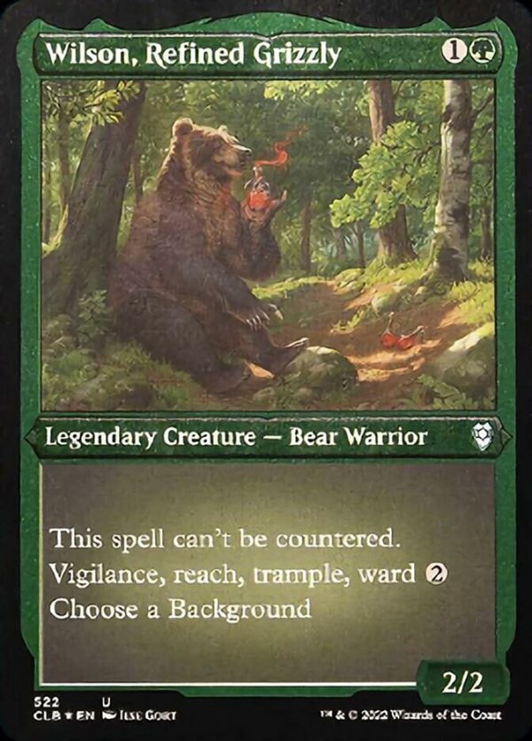 Wilson, Refined Grizzly (Foil Etched) [Commander Legends: Battle for Baldur s Gate] Cheap