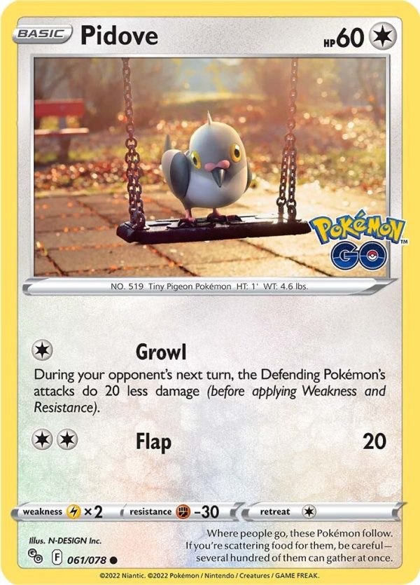 Pidove (061 078) [Pokémon GO] Supply