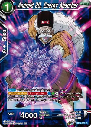 Android 20, Energy Absorber (BT17-051) [Ultimate Squad] Online