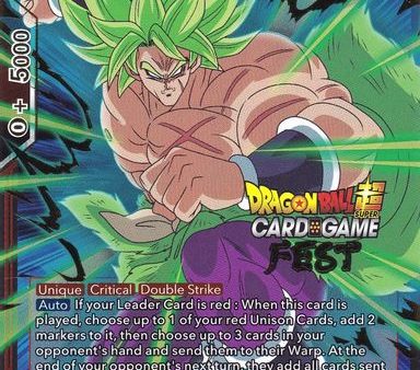 SS Broly, Unlimited Power (Card Game Fest 2022) (BT11-014) [Tournament Promotion Cards] Hot on Sale