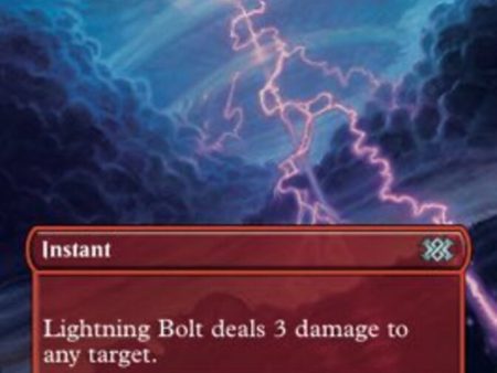 Lightning Bolt (Borderless Alternate Art) [Double Masters 2022] Online Sale