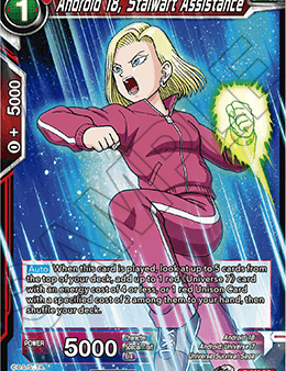 Android 18, Stalwart Assistance (Unison Warrior Series Boost Tournament Pack Vol. 7) (P-365) [Tournament Promotion Cards] Cheap