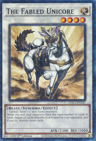 The Fabled Unicore (Duel Terminal) [HAC1-EN147] Common For Cheap