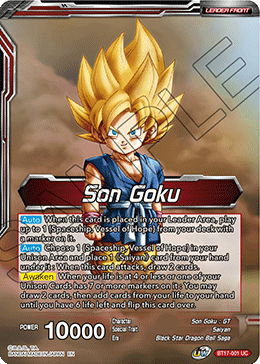 Son Goku    Son Goku, Pan, and Trunks, Space Adventurers (BT17-001) [Ultimate Squad] For Sale