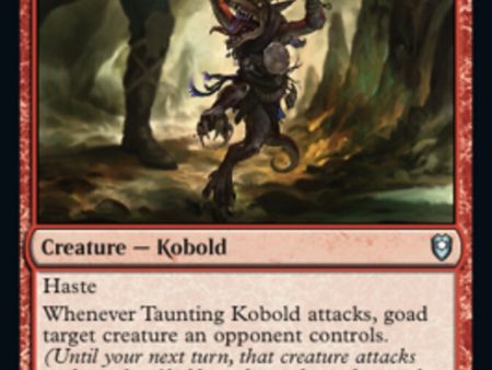 Taunting Kobold [Commander Legends: Battle for Baldur s Gate] Hot on Sale