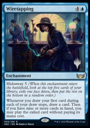 Wiretapping (Promo Pack) [Streets of New Capenna Promos] Sale