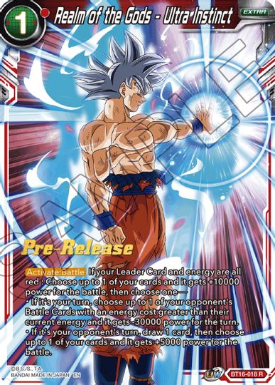 Realm of the Gods - Ultra Instinct (BT16-018) [Realm of the Gods Prerelease Promos] For Cheap