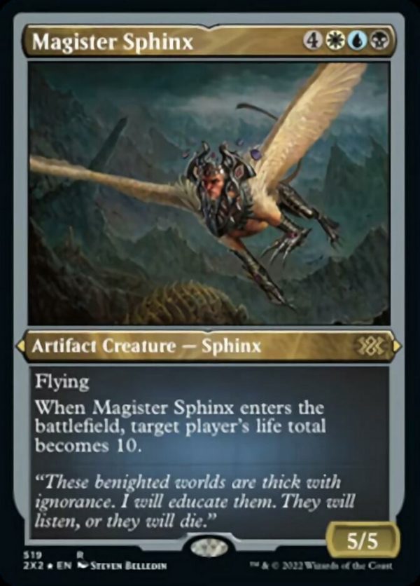 Magister Sphinx (Foil Etched) [Double Masters 2022] on Sale