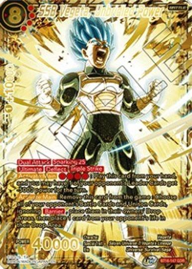 SSB Vegeta, Unbridled Power (God Rare) (BT16-147) [Tournament Promotion Cards] For Cheap