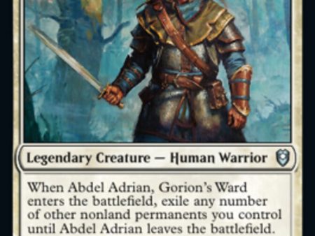 Abdel Adrian, Gorion s Ward [Commander Legends: Battle for Baldur s Gate] Hot on Sale