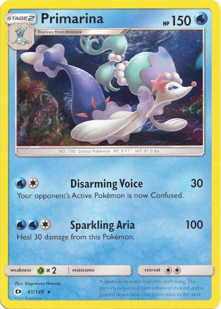 Primarina (41 149) (Water Web Holo) [Sun & Moon: Base Set] Supply